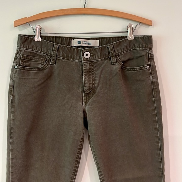 GAP Vintage Women’s 8 Regular Original Low Rise Gray Denim Crop Capri Jeans - Picture 2 of 9